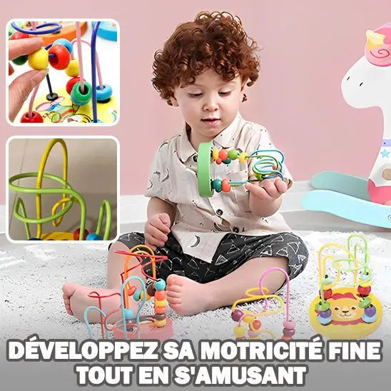 Détail bois naturel certifié labyrinthe | matière solide durable et non toxique