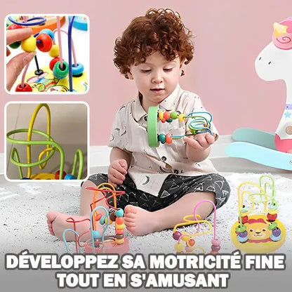 Détail bois naturel certifié labyrinthe | matière solide durable et non toxique