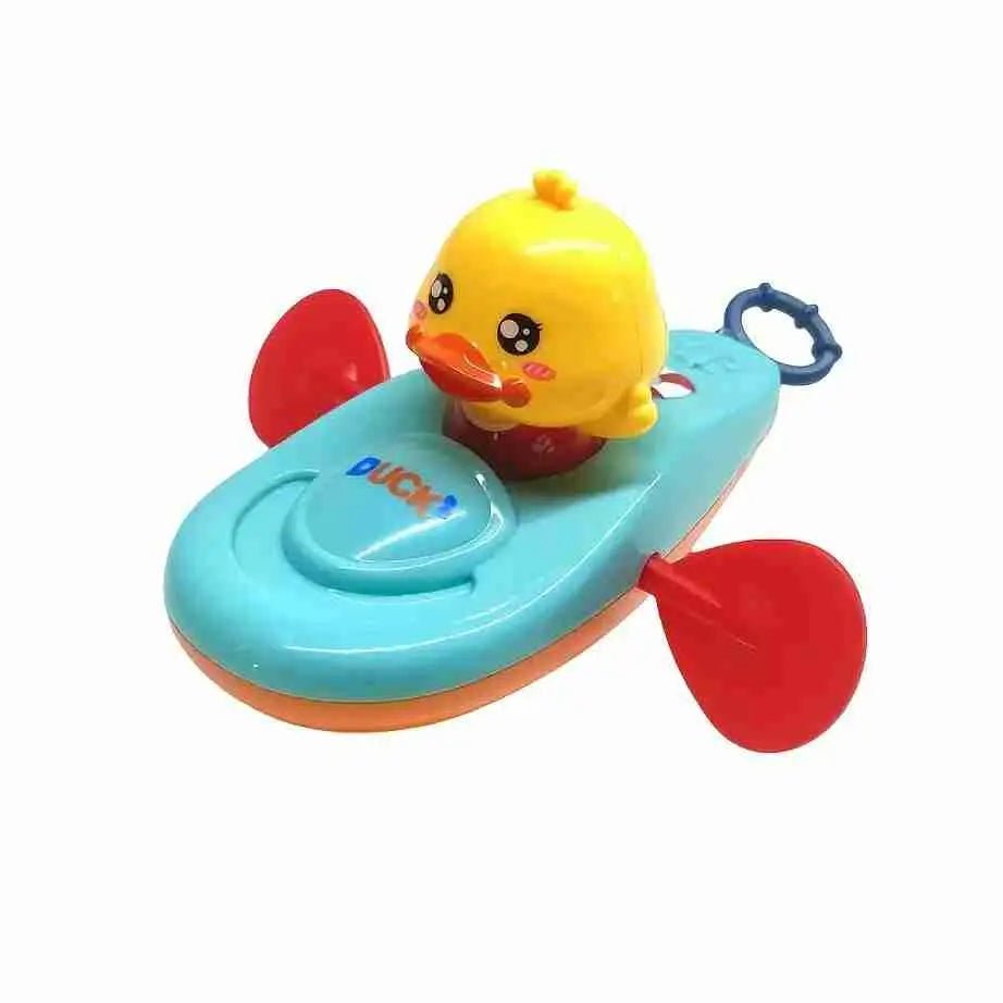 Petit canard jaune en kayak | plaisirs garantie - Les douceurs de bébé