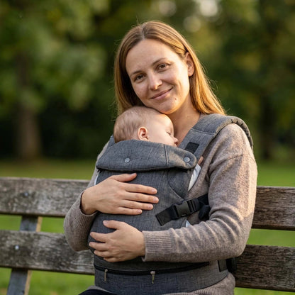 Porte-bébé| ergonomique avec ceinture lombaire réglable - Les douceurs de bébé