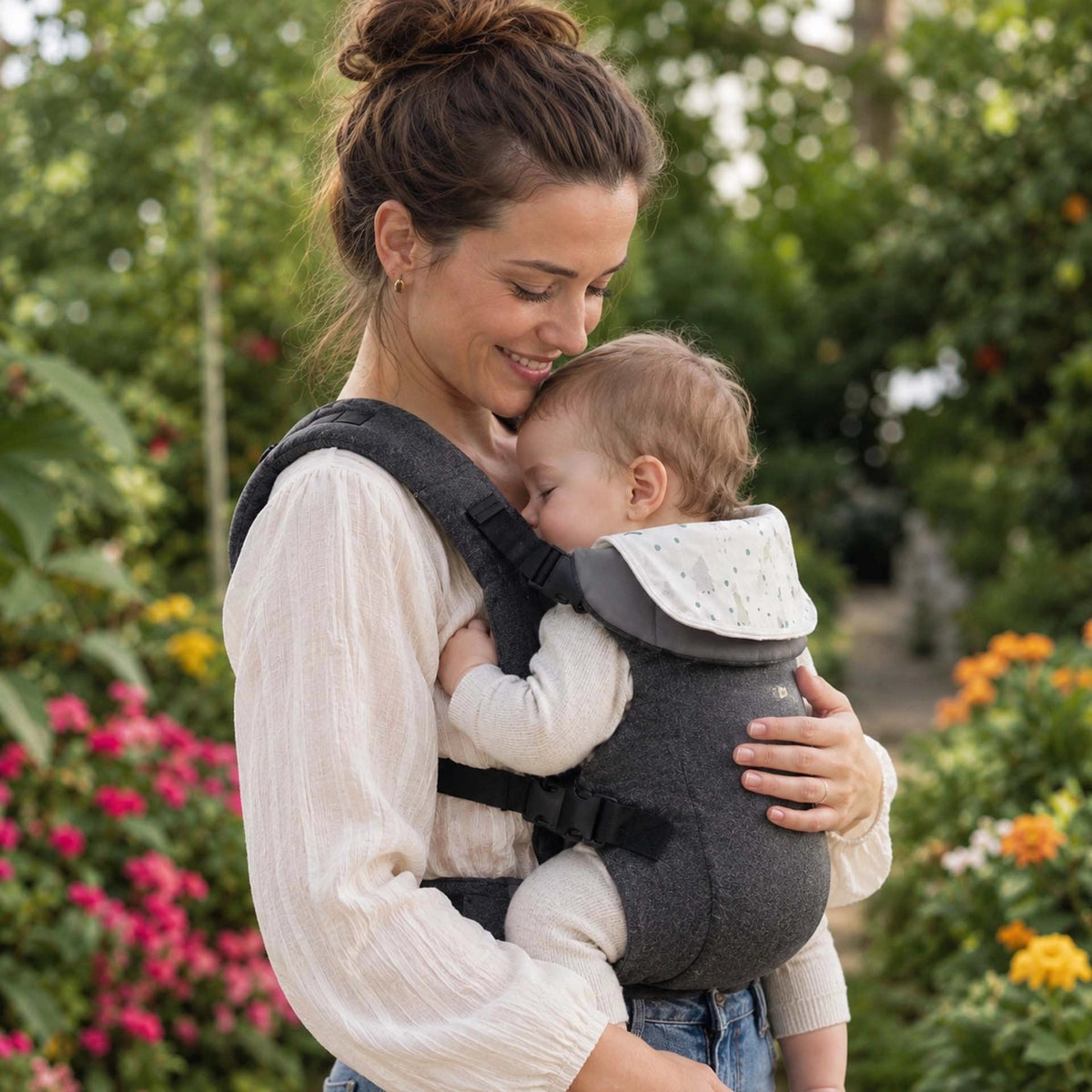 Porte-bébé| ergonomique avec ceinture lombaire réglable - Les douceurs de bébé