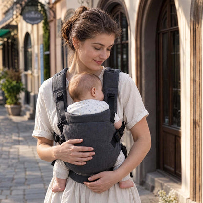 Porte-bébé| ergonomique avec ceinture lombaire réglable - Les douceurs de bébé