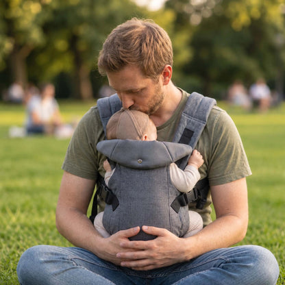 Porte-bébé| ergonomique avec ceinture lombaire réglable - Les douceurs de bébé