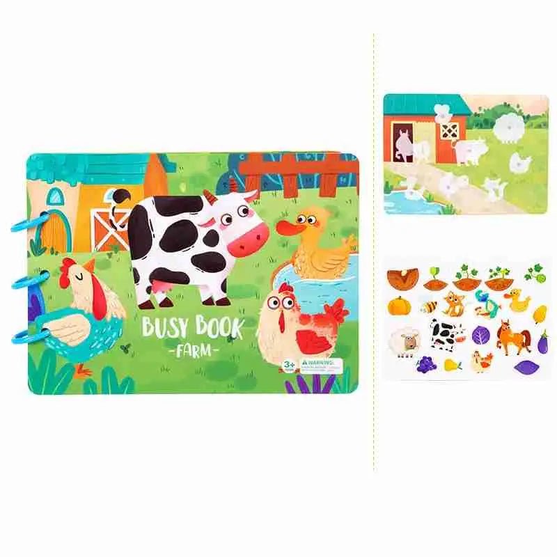 puzzle autocollant Montessori |compagnon de voyage idéal pour votre enfant - Les douceurs de bébé