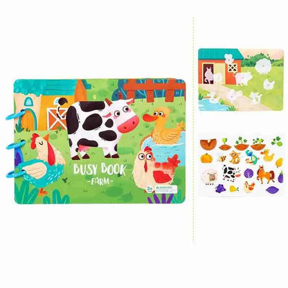 puzzle autocollant Montessori |compagnon de voyage idéal pour votre enfant - Les douceurs de bébé