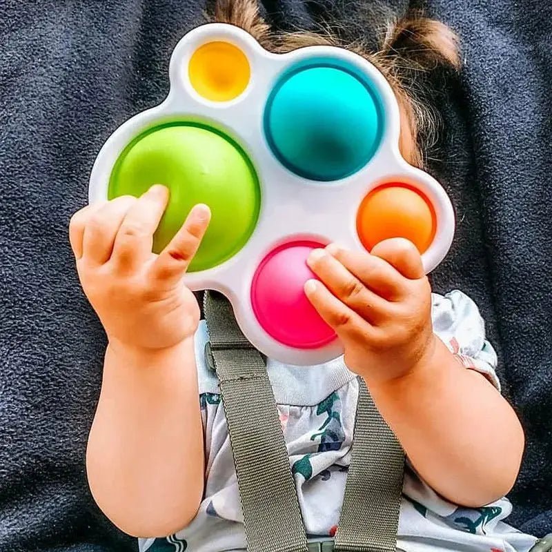 Puzzle Board Blanc | Pop it anti-stress amusant - Les douceurs de bébé