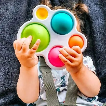 Puzzle Board Blanc | Pop it anti-stress amusant - Les douceurs de bébé