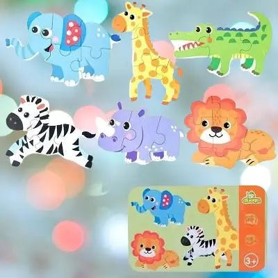 Puzzle de bébé Sauvage | éveille la curiosité des petits - Les douceurs de bébé