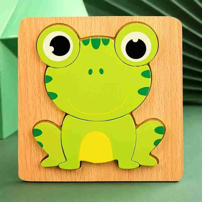 Puzzle en bois 3 D | stimule le développement conitif et la motilité - Les douceurs de bébé
