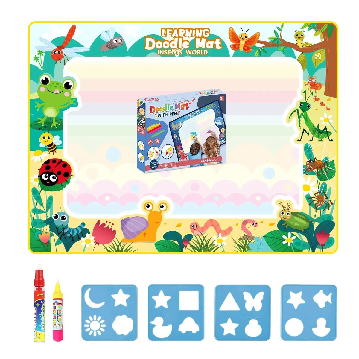 Tapis dessin magique eau-cadeau | idée-cadeau originale et éducative pour enfants