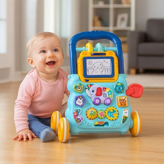 Trotteur bébé | Multifonction éveil sécurité - Les douceurs de bébé