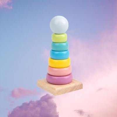 WoodenToys™ - Tour Macaron - Les douceurs de bébé